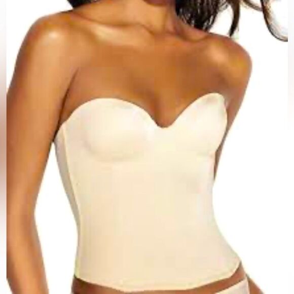 Dominique 32D White Shape Wear Strapless Corset NWOT
